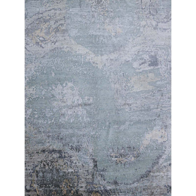 Hand Woven Wool Abstract Area Rug
