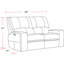 Causeuse inclinable à accoudoirs carrés 64 po Mikey-1650020773