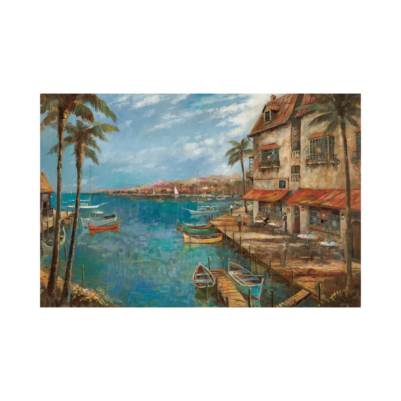 «My Favorite pub» par Ruane Manning - reproduction d'art, Aucun mat, Toile tendue, H 8 po x l 12 po x P 0,75 po