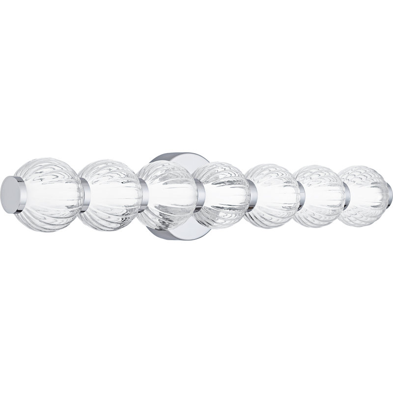 Jahin Integrated LED Polished Chrome Bath Light