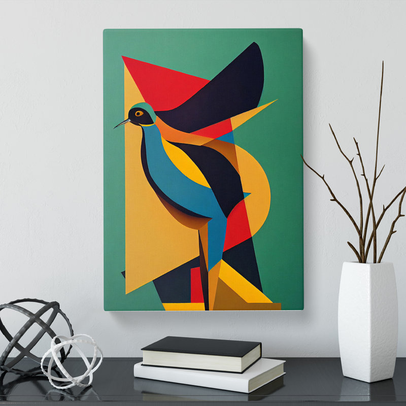 Sloten Swallow Bird Abstract Vol.3 - Wrapped Canvas Print, 50cm H x 35cm W