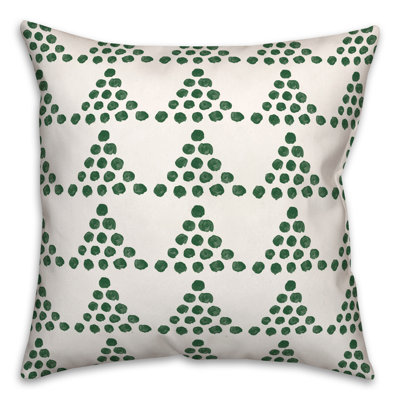 Polka Dots Outdoor Reversible Throw Pillow