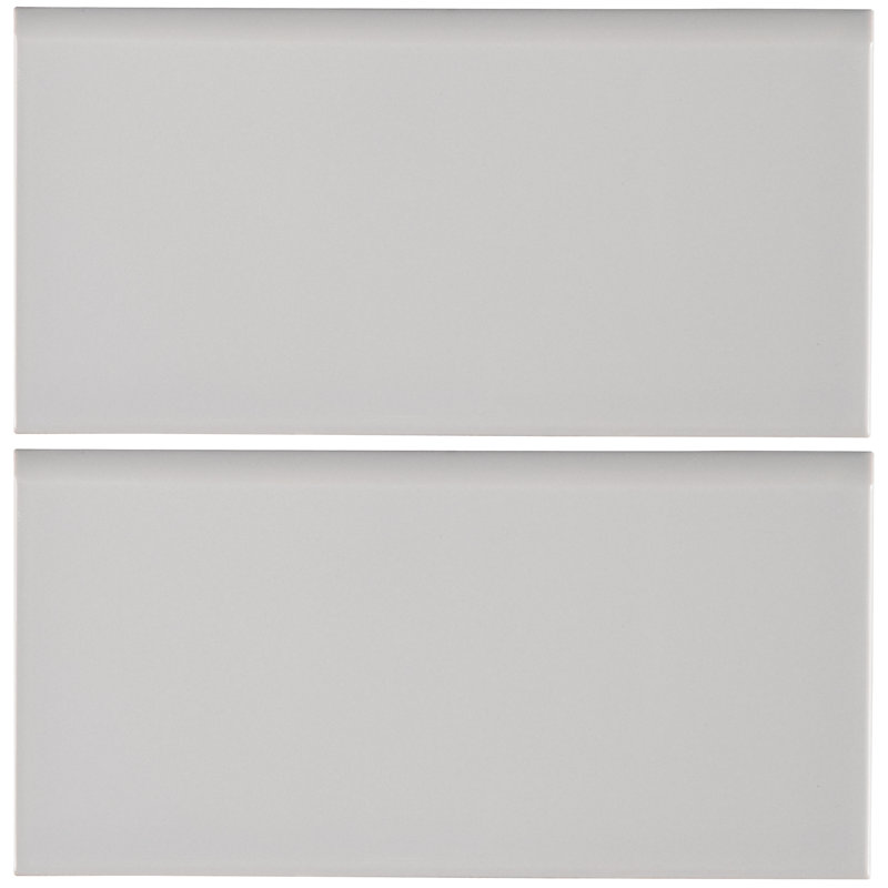Garniture de carrelage bullnose en céramique lustrée 3 po x 6 po Se segment, Pierre