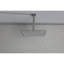 Pomme de douche à pluie en nickel brossé 12 po fixée au mur, laiton, P 60,19 po, l 11,97 po, H 60,95 po, 10,06 lb