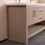 LUCCI 60" freestanding Bathroom cabinet without countertop and sink, Light Oak