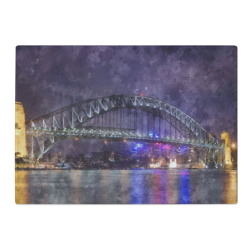 Harbour Bridge in Sydney Chopping Board, 0.4cm H x 28.5cm W x 39cm L