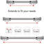 Isabella Adjustable 2.8cm Single Curtain Pole-1127244590-1127244589