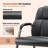 PU Leather Conference Waiting Room Reception Chair with Metal Frame, Black(Set of 8)