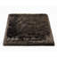 Tapis carré brun / gris en fausse peau de mouton tissé à la machine Mar Vista-1211369812