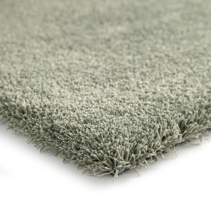 Reynaldo Machine Washable Shaggy Green Rug, Rectangle 120 x 170cm