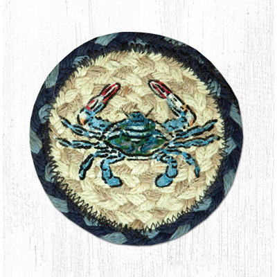  IC-359 Blue Crab Printed Coaster 5"x5"