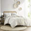 Housse de couette en coton double avec chenille - Motifs géométriques, douillets et agréables, 2 taies décoratives standard incluses chaudes-121234878-121234879