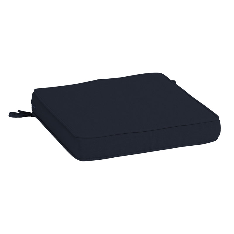 Coussin de siège d'extérieur ARDEN, H 3,5 po x l 20 po x P 20 po, Bleu