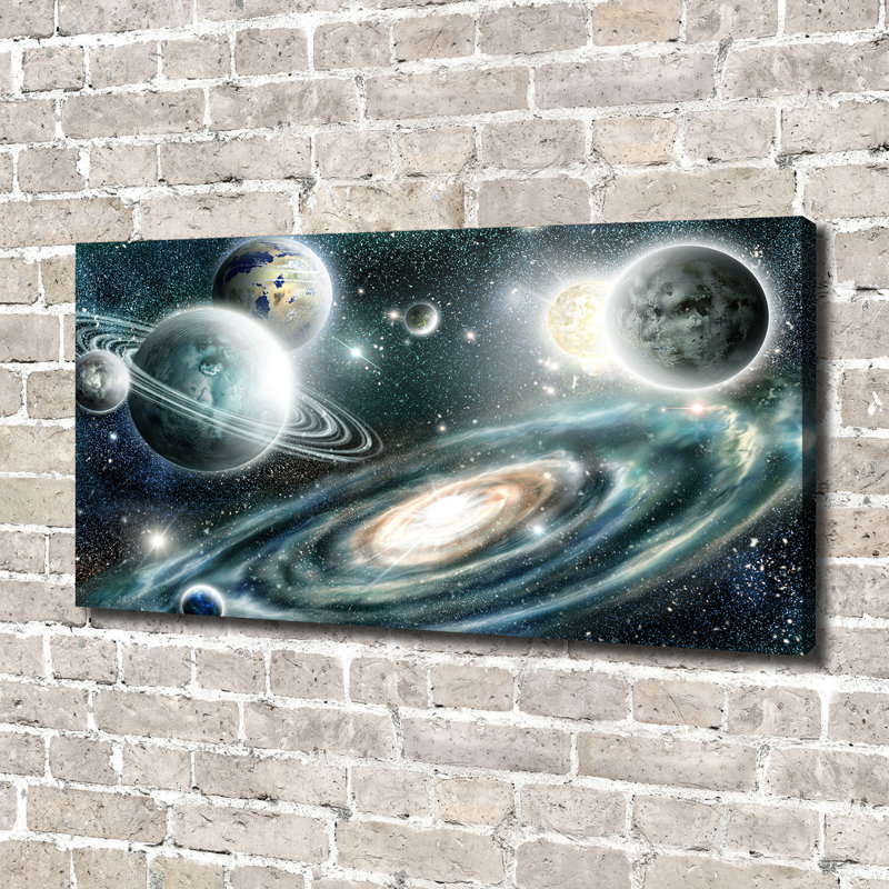 Solar System - Wrapped Canvas Print, Canvas, 70cm H x 140cm W x 2cm D