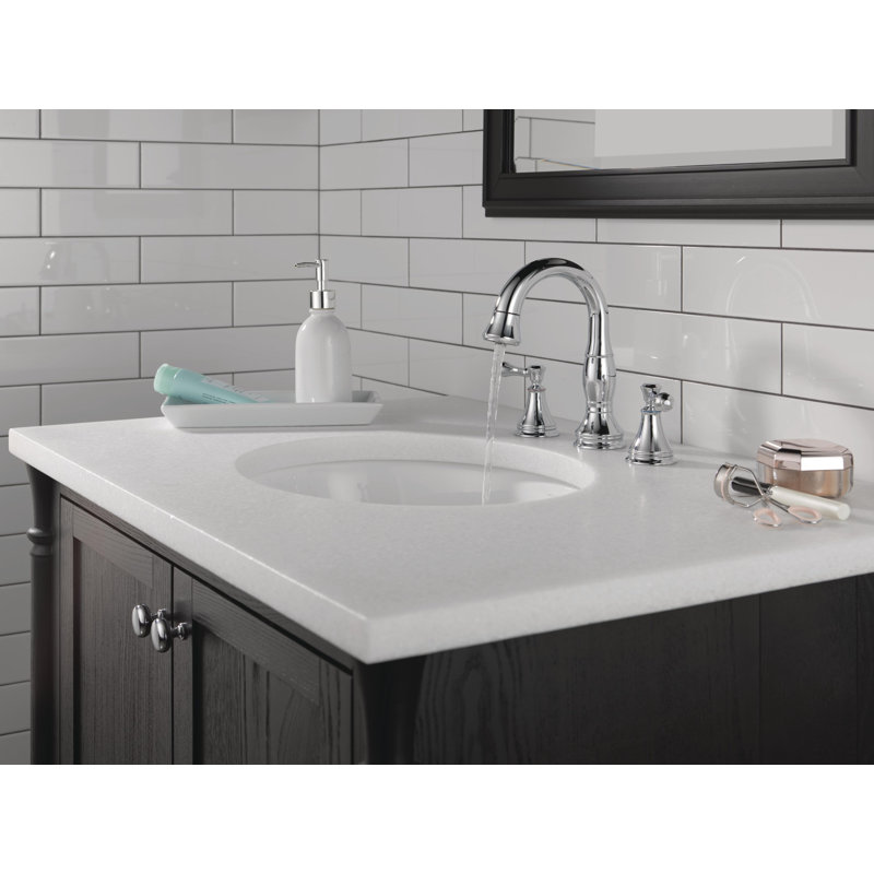 Robinet pour salle de bain à 3 trous Cassidy, Chrome