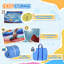 Outsunny Kids Bouncy Castle w/ Slide Water Pool Climbing Wall & Trampoline