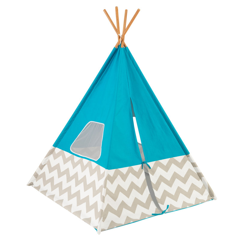 Deluxe Triangular Play Tent, Turquoise
