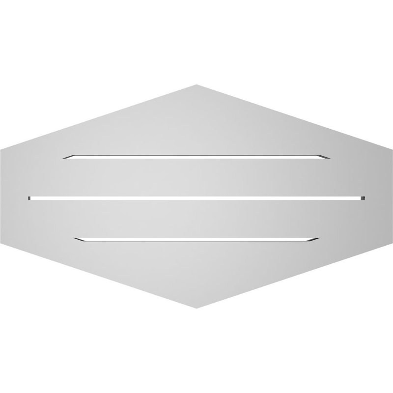 Pente verticale verticale en uréthane 4 pi, H 1,5 po x l 28 po x L 16 po