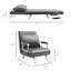 Chaise longue rembourrée Maliky