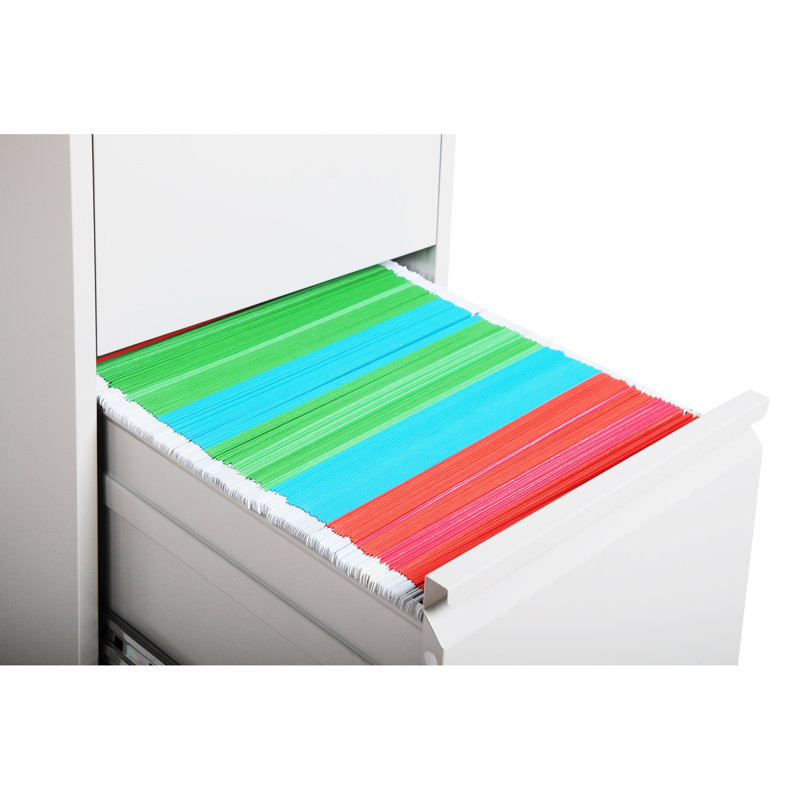 Metal Vertical File Cabinet With Lock, 2 Drawers, For Office, Build, Spacious Organization Office/Home, Storage, White