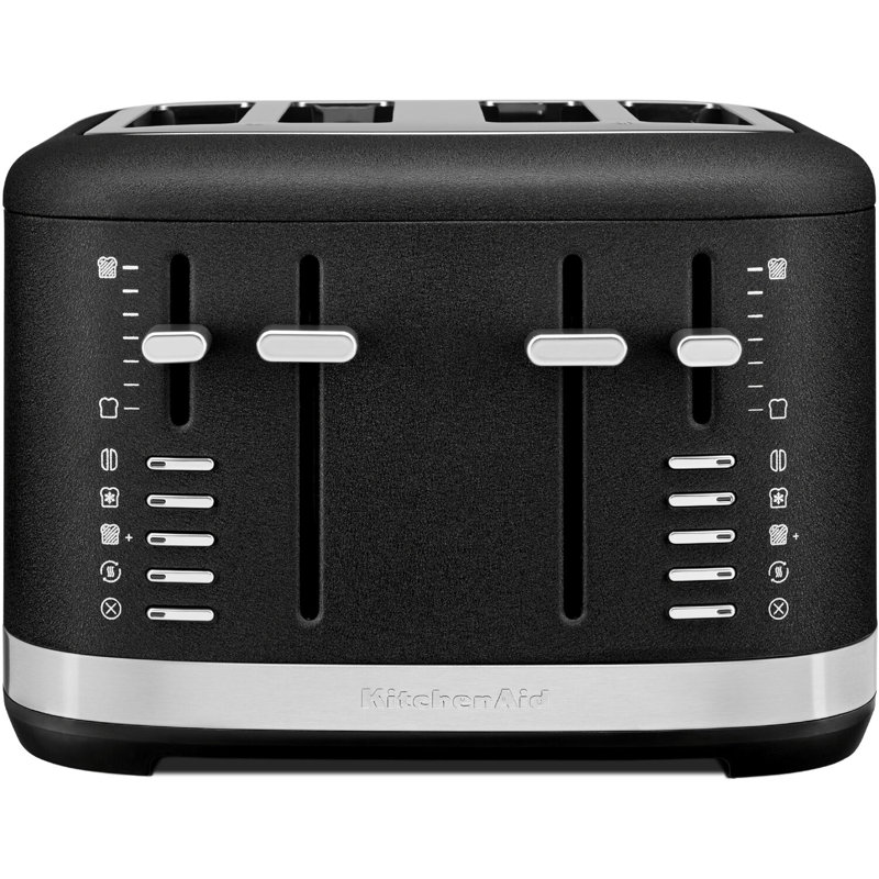Grille-pain 4 tranches KitchenAid, fonte noire, Fonte noire
