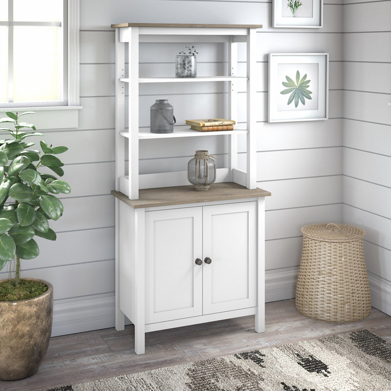 Taneicia Storage Bookcase, White