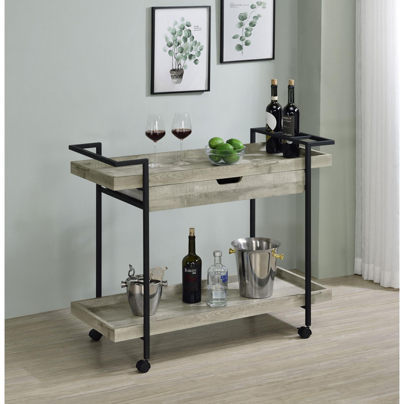 Perreira Metal Bar Cart