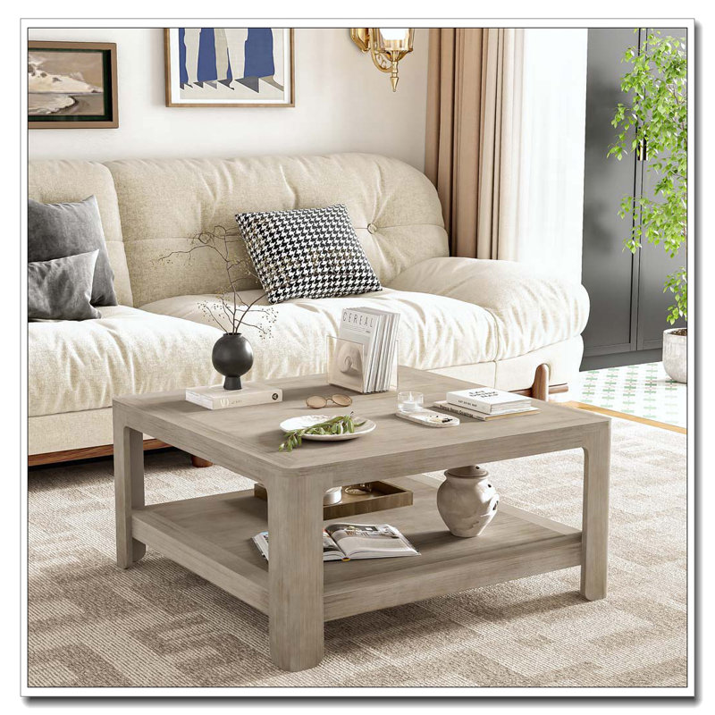 Table basse carrée avec rangement