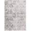 Tapis abstrait en polyester tissé à la machine en crème / gris-1816363763