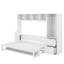 Lit escamotable double avec tiroirs et garde-robe-1103074579
