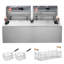 Friteuse électrique commerciale de comptoir 3000W 18Qt / 17L