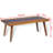 Balen vidaXL Rectangular Coffee Table, Handmade, Solid Teak Wood