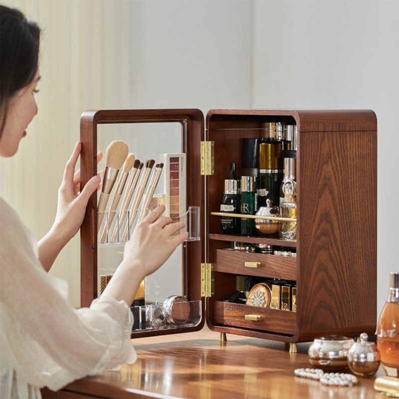 Organisateur de maquillage pour coiffeuse, organisateur de comptoir avec tiroirs, tiroirs