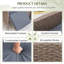 Chaise de patio inclinable avec coussins Rosely