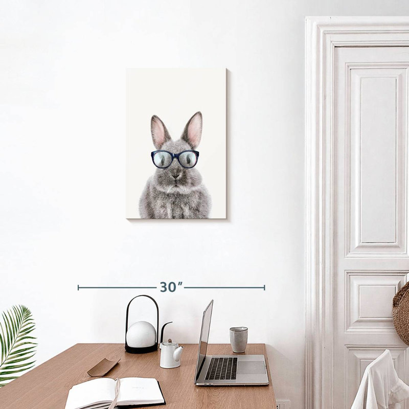 Lapin à quatre yeux, H 24 po x l 16 po