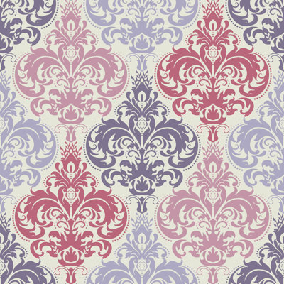 Hargett Peel & Stick Damask Roll