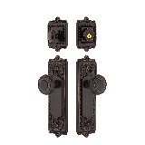 Nostalgic Warehouse Egg & Dart Entry Set with Deco Knob