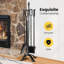 Medeeha Iron Fireplace Tool Set