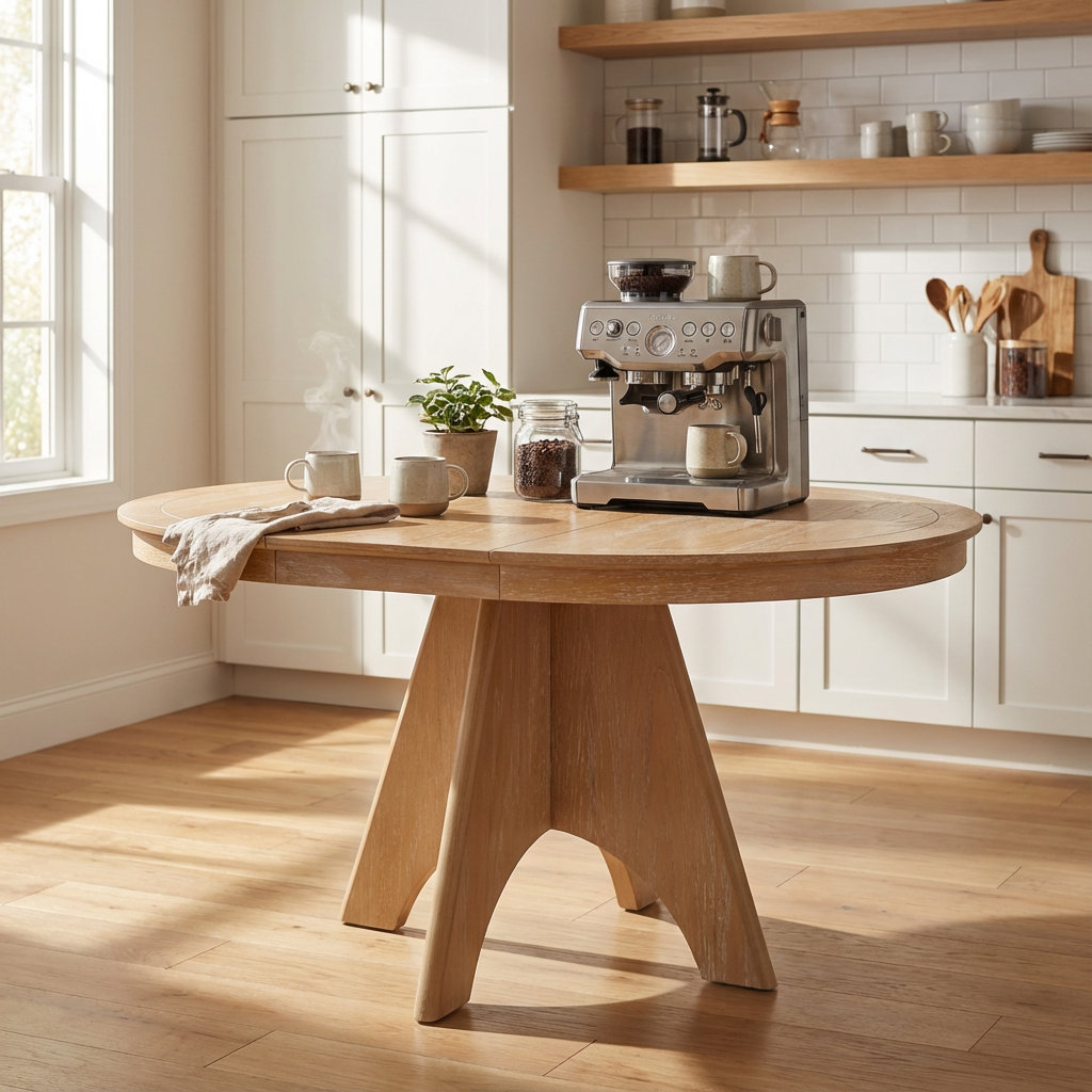George Oliver Vintage Extendable Dining Table for Four to Six People ...