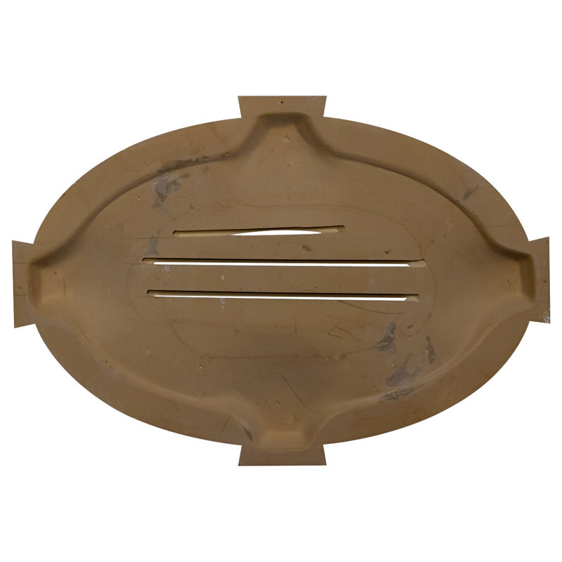 Horizontal Oval Gable Vent with Keystones, Functional