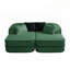 Canapé modulaire luxueux en velours Teddy avec conception ergonomique et aucun assemblage requis pour un confort ultime-118312980