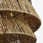 Luminaire suspendu pour salle à manger 4 lumières Thurlo au fini noir minuit avec abat-jour en corde Abaca naturel-120232419-120232421-120232418