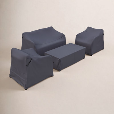 Acacia Wood Outdoor Conversation Set Cover
