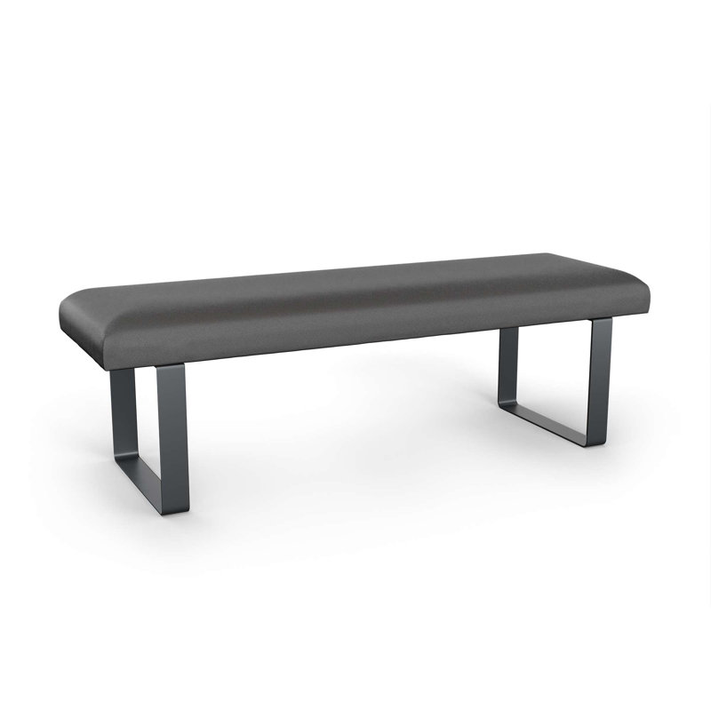 Mylinn Upholstered Bench, Grey/Anthracite
