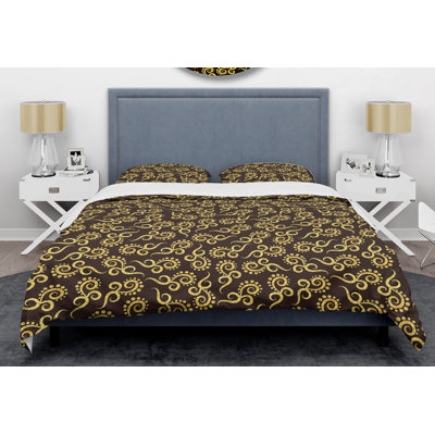 Traditional Polyester Twill Abstract Duvet Cover