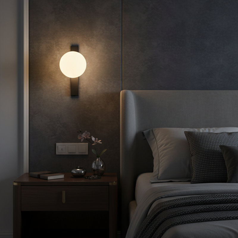 Mid-Century Modern Globe Wall Sconce
