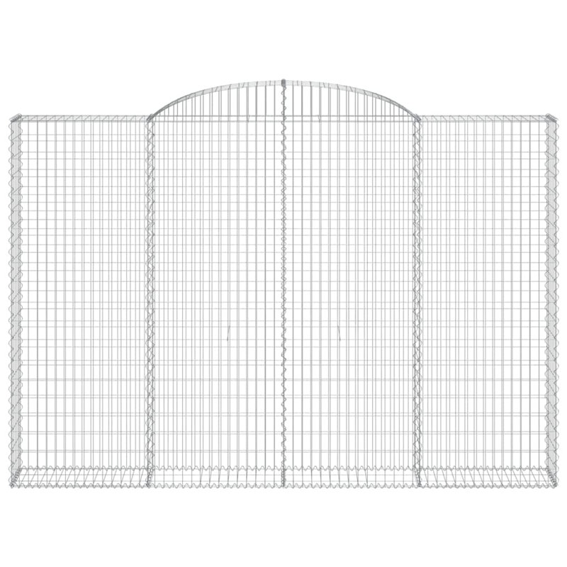 Ashvir Silver Metal Fence Panels, 220 cm H x 300 cm W x 30 cm D