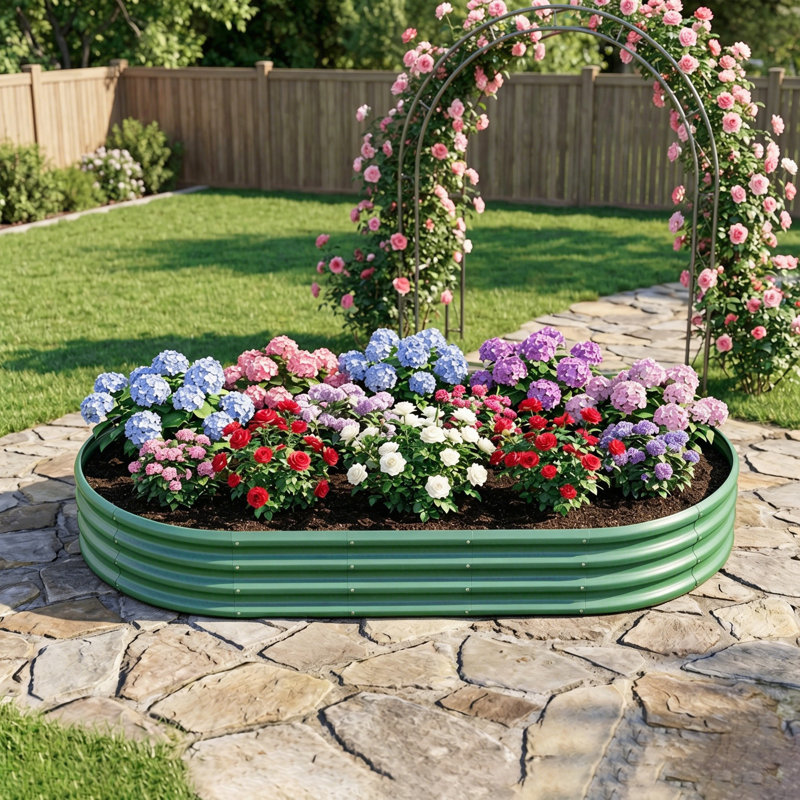 Lit de jardin surélevé, 11.4" H x 70.9" W x 35.4" D, Green, Set of 1