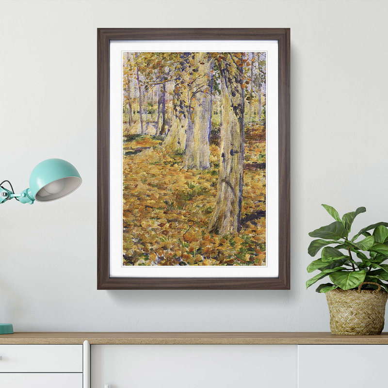 Dead Leaves by Kuroda Seiki - Picture Frame Painting Print, 65cm H x 48cm W x 2cm D, Walnut Framed