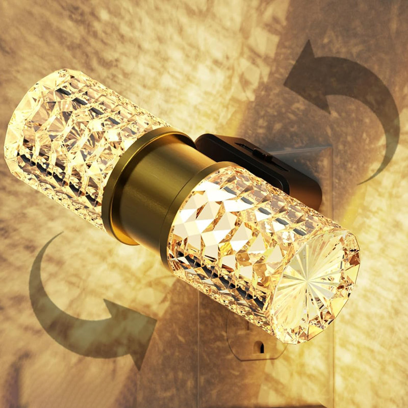 Veilleuse monocellulaire en diamant avec lumière chaude 3000K et contrôle de gradation en 20 étapes